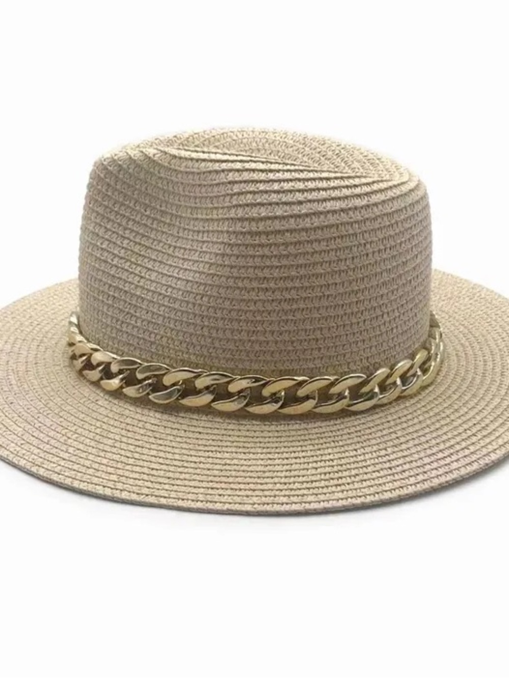 Fedora Ivory Chain Band Panama Hat - Picture 3 of 5